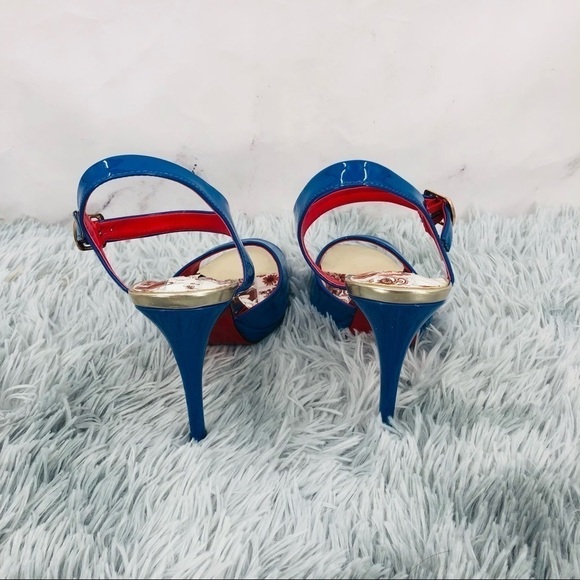 Lanverli Design Leather Open Toe Heels - Picture 4 of 9